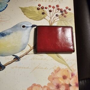 HOBO Red Leather Wallet